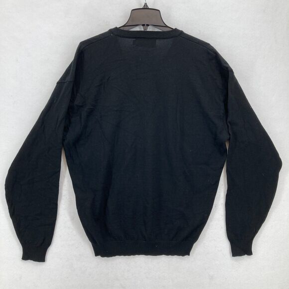 Vintage Tundra Canada Merino Wool Sweater Mens XL Black‎ V Neck Long Sleeve Knit - Picture 13 of 14